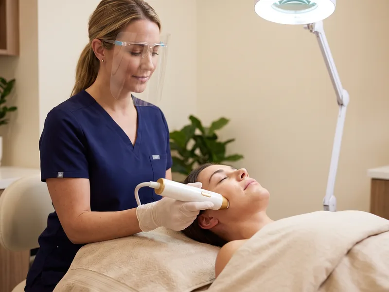 RF microneedling treatment for acne scarring at Capital Skin Medical Spa in Clifton Park, NY