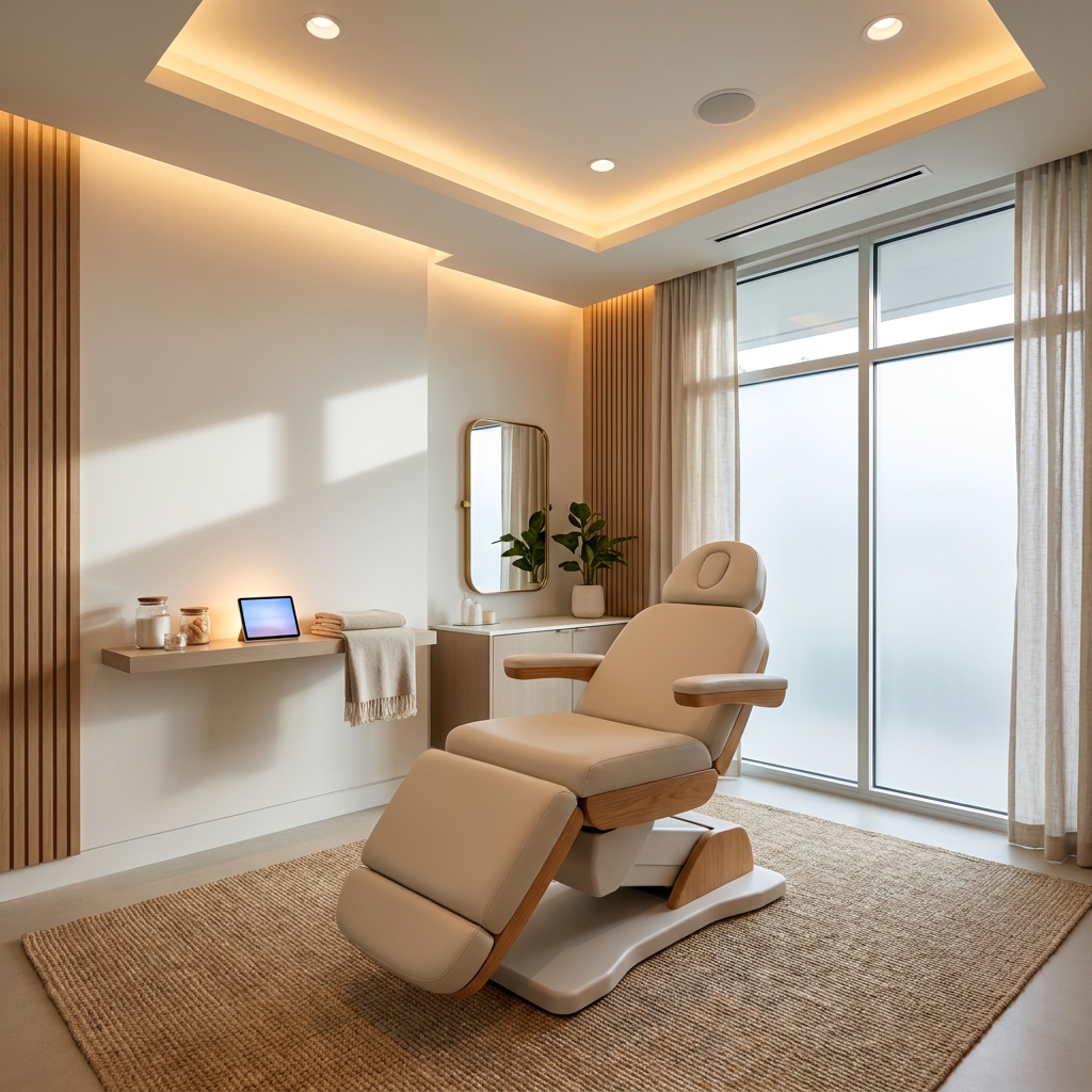 Anti-wrinkle injection treatment room at Capital Skin Medical Spa, Clifton Park NY
