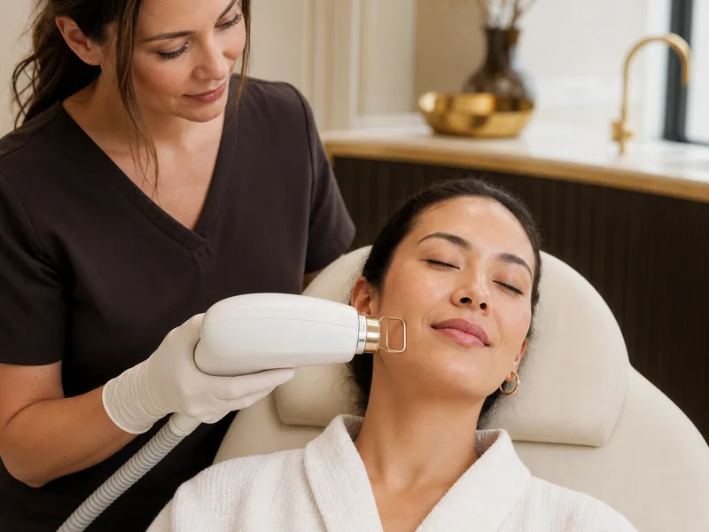Excel V laser treatment for rosacea and facial redness in Clifton Park, NY