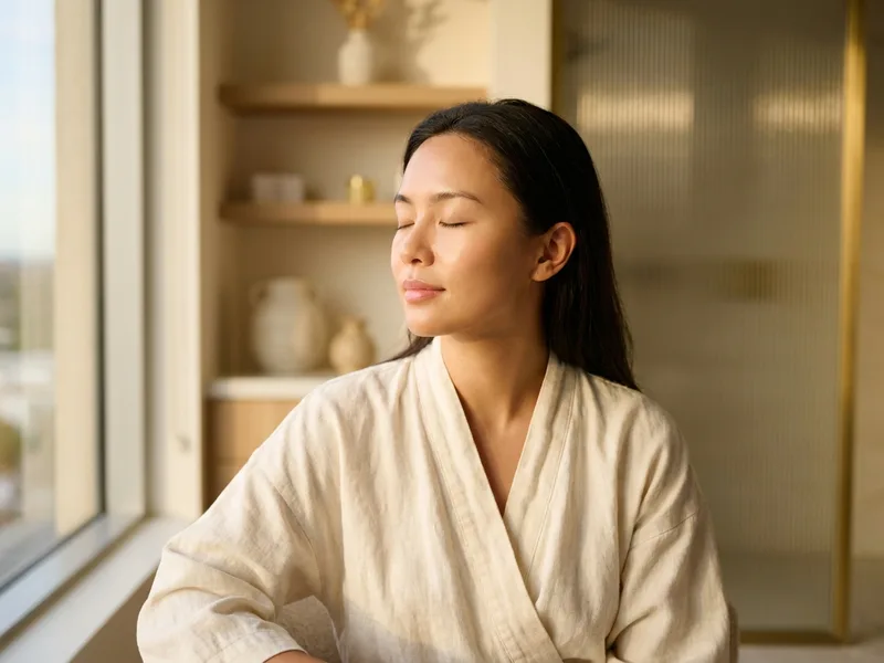 Calm, healthy complexion following facial vein treatment consultation in Clifton Park, NY