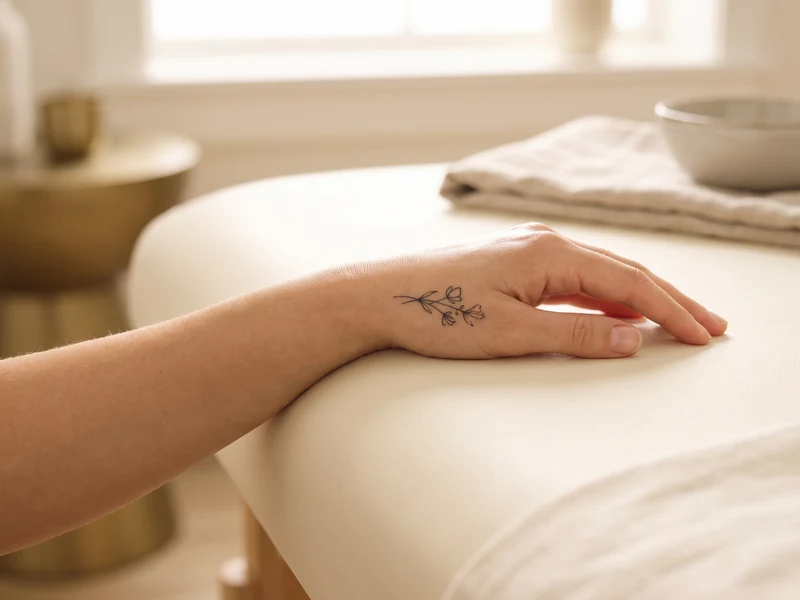 Small wrist tattoo candidate for mini laser tattoo removal in Clifton Park, NY